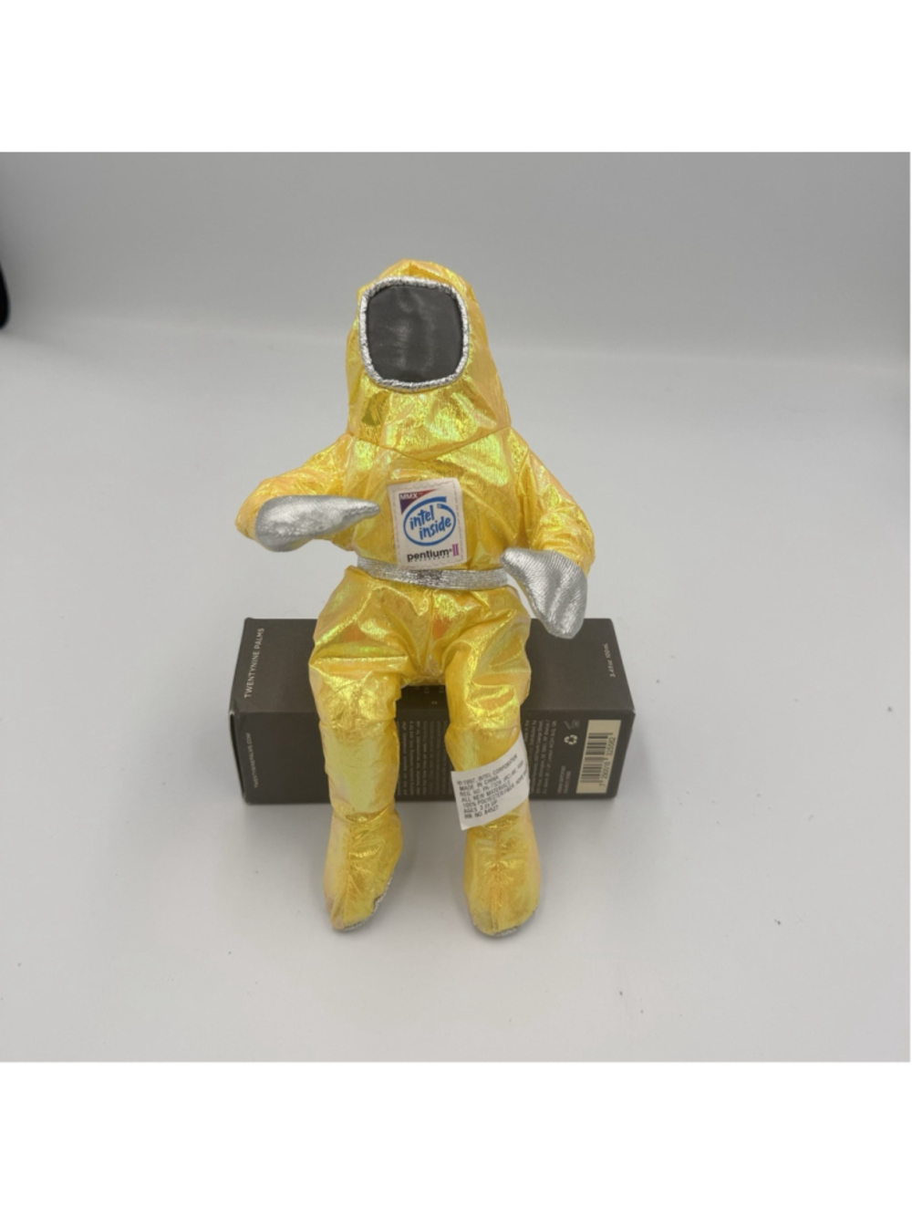 1997 Vintage Intel Space Man Yellow Bunny Suit Astronaut 8" Plush Pentium II